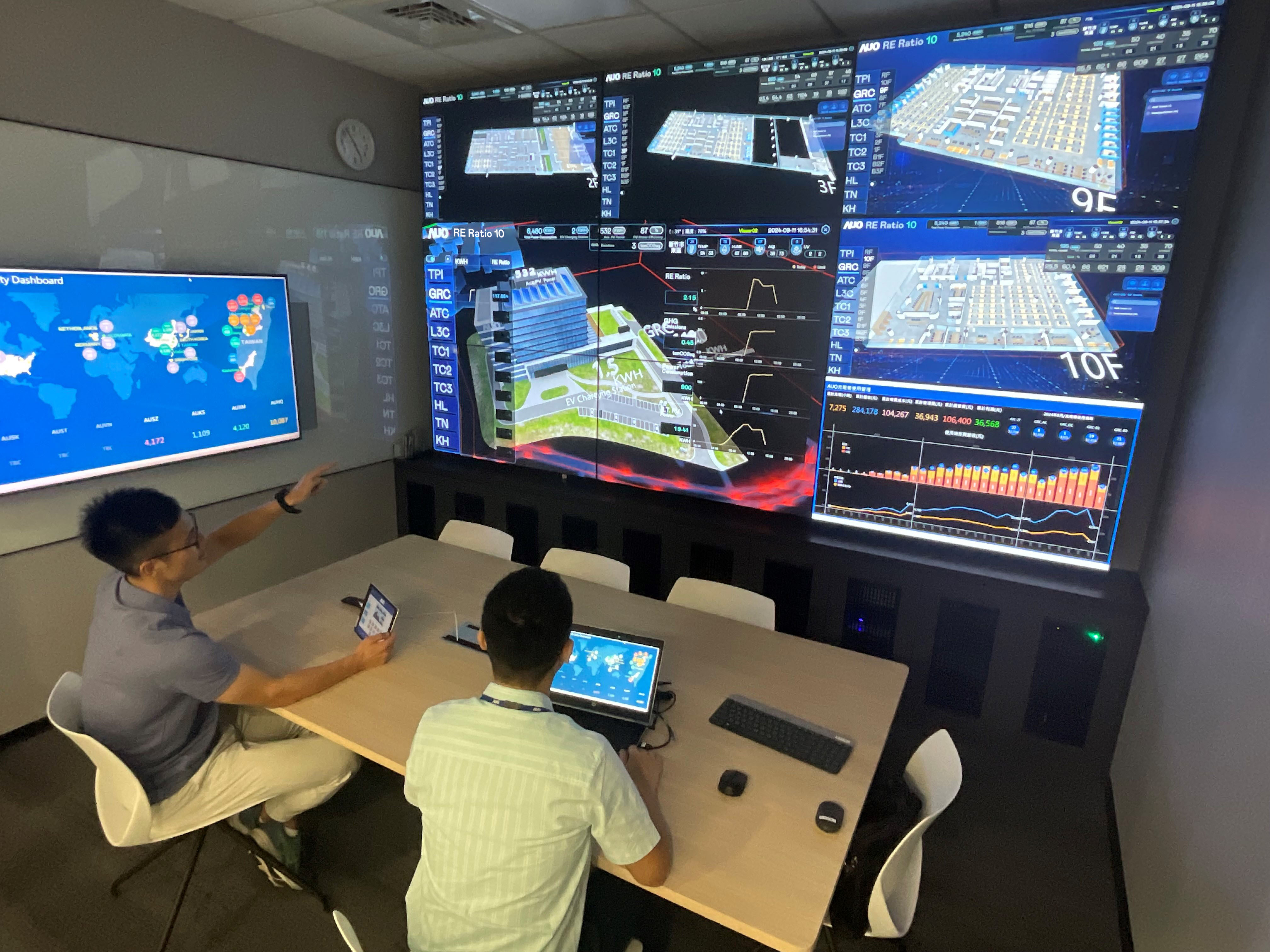 PT电子(中文)官网透过子公司PT电子(中文)官网宇沛之多任务智能楼宇系统，实时监控空调、照明、绿电的运作情形，提升用电管理效能，进行用电优化与耗能设备汰换等节能减碳措施
